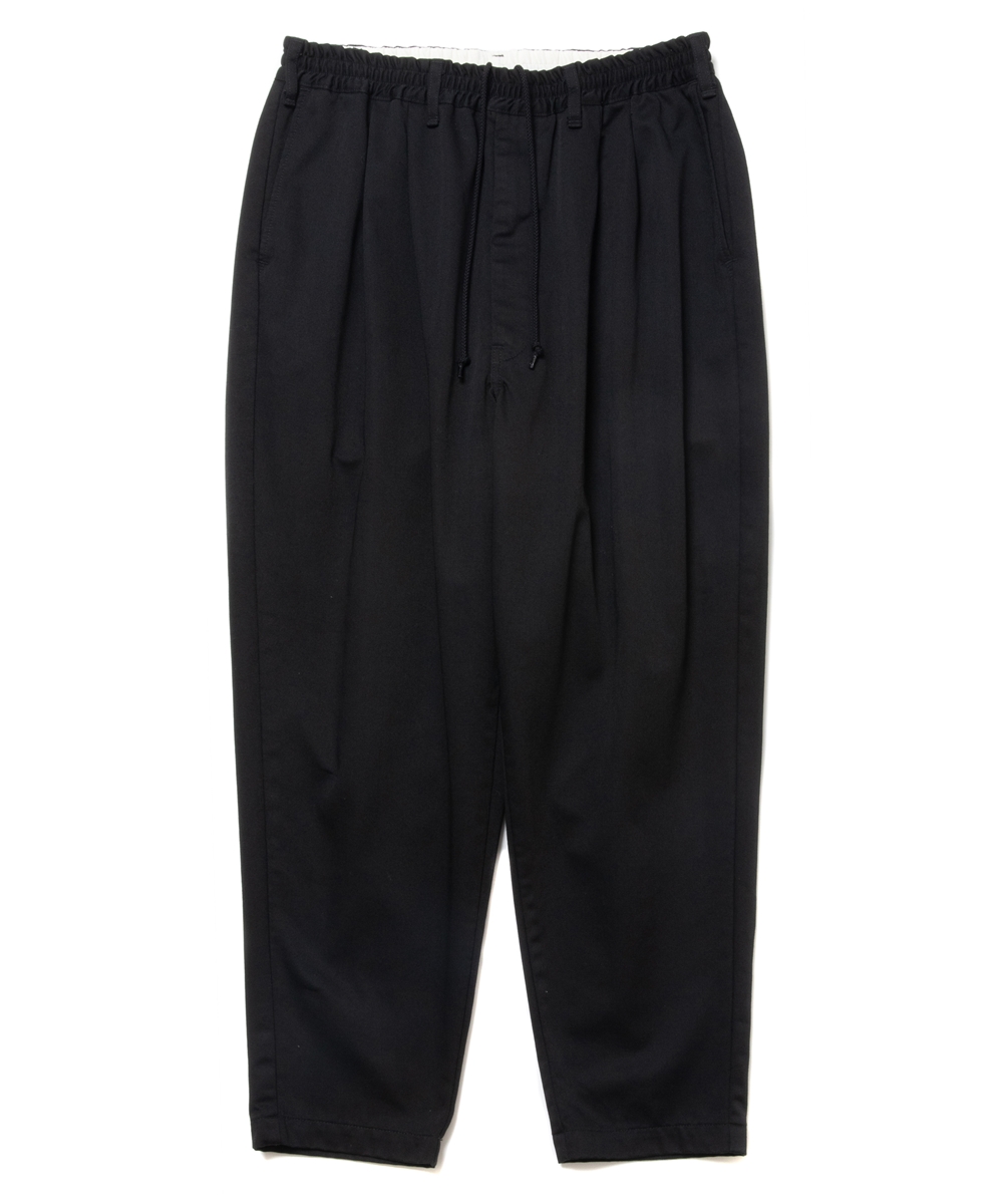 COOTIE PRODUCTIONS/T/C 2 Tuck Easy Ankle Pants（Black）［T/C 2 