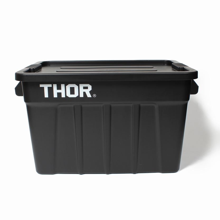 画像: WACKO MARIA/THOR / LARGE TOTES WITH LID 75L（BLACK）［75L コンテナ-24春夏］