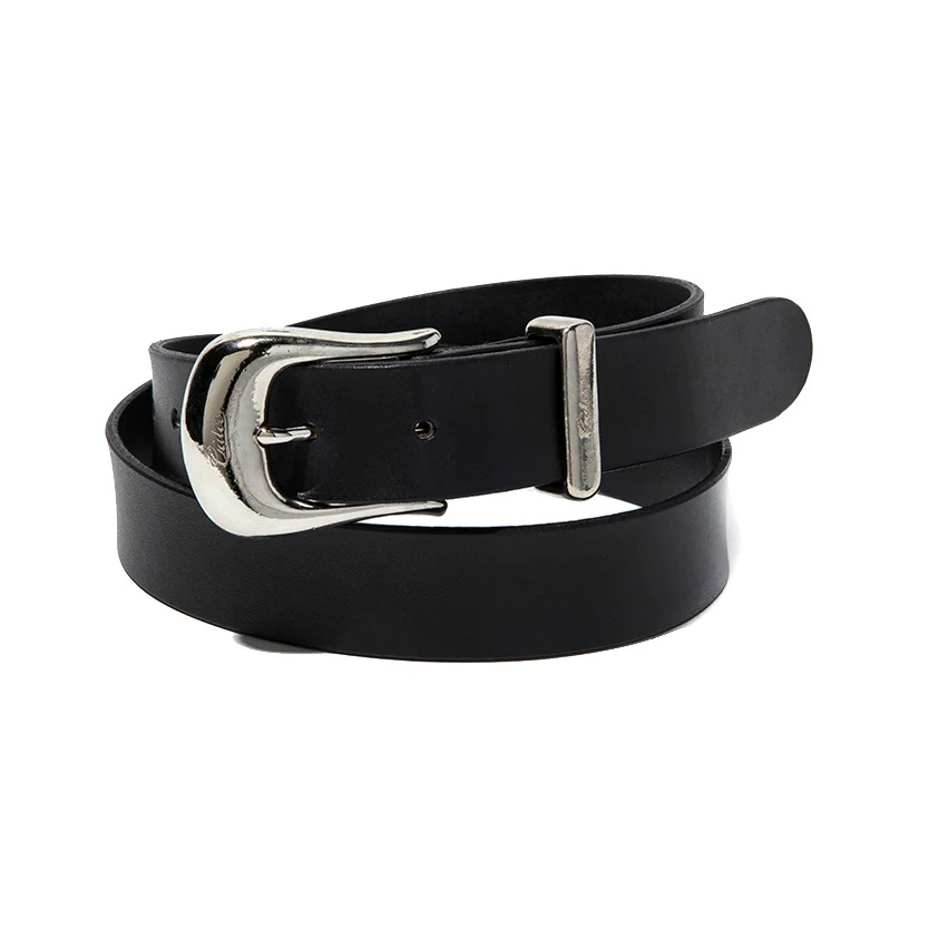 画像: CALEE/LEATHER PLANE BELT（BLACK）［レザープレーンベルト-23秋冬］