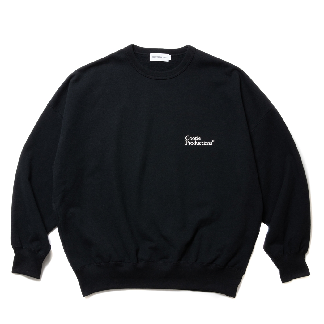 画像: COOTIE PRODUCTIONS/Open End Yarn Plain Sweat Crew（Black）［スウェットクルー-24春夏］