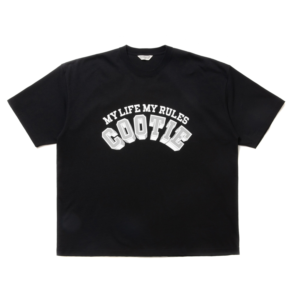 画像: COOTIE PRODUCTIONS/Open End Yarn Print S/S Tee（Black）［プリントT-24春夏］