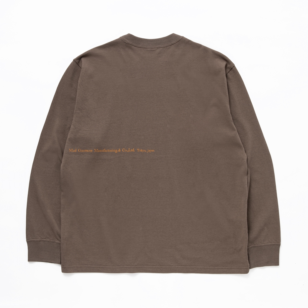 画像: RATS/ASH LS TEE（ASH BROWN）［プリント長袖T-24春夏］