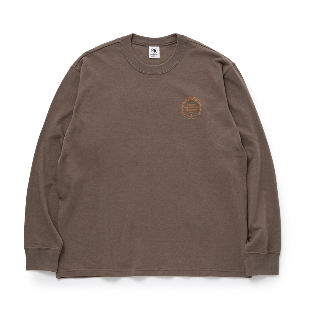 画像: RATS/ASH LS TEE（ASH BROWN）［プリント長袖T-24春夏］