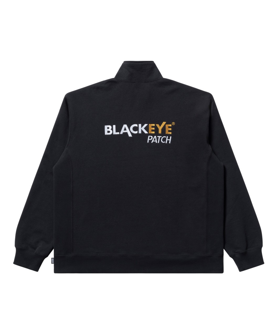 BlackEyePatch/DURABILITY LOGO HALF ZIP SWEAT （BLACK） - JONAS