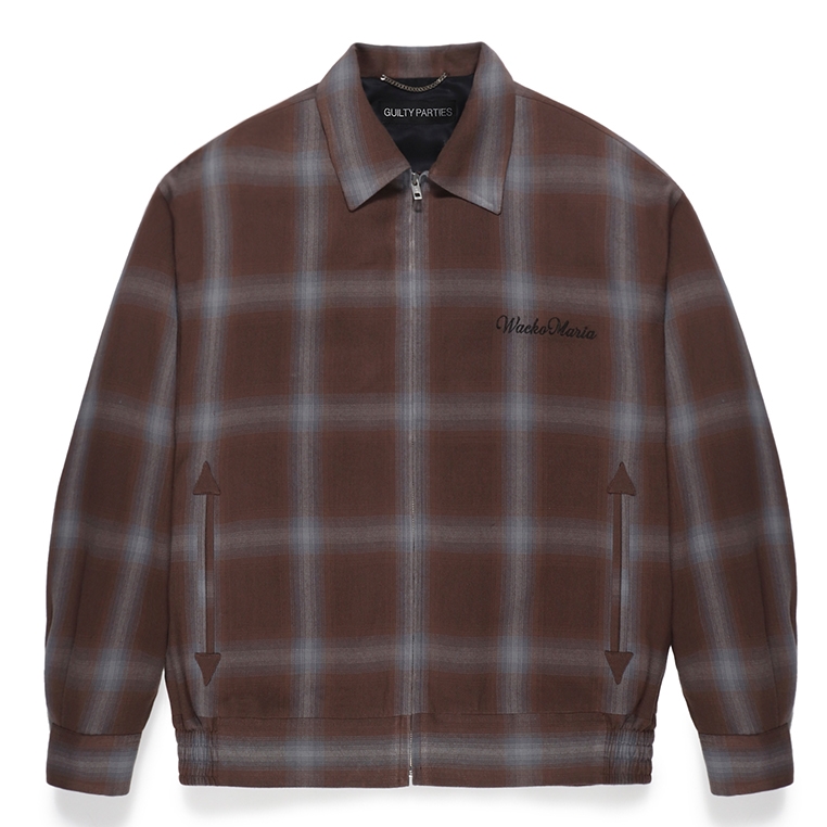WACKO MARIA/OMBRE CHECK 50'S JACKET（BROWN）［オンブレチェック50'S 