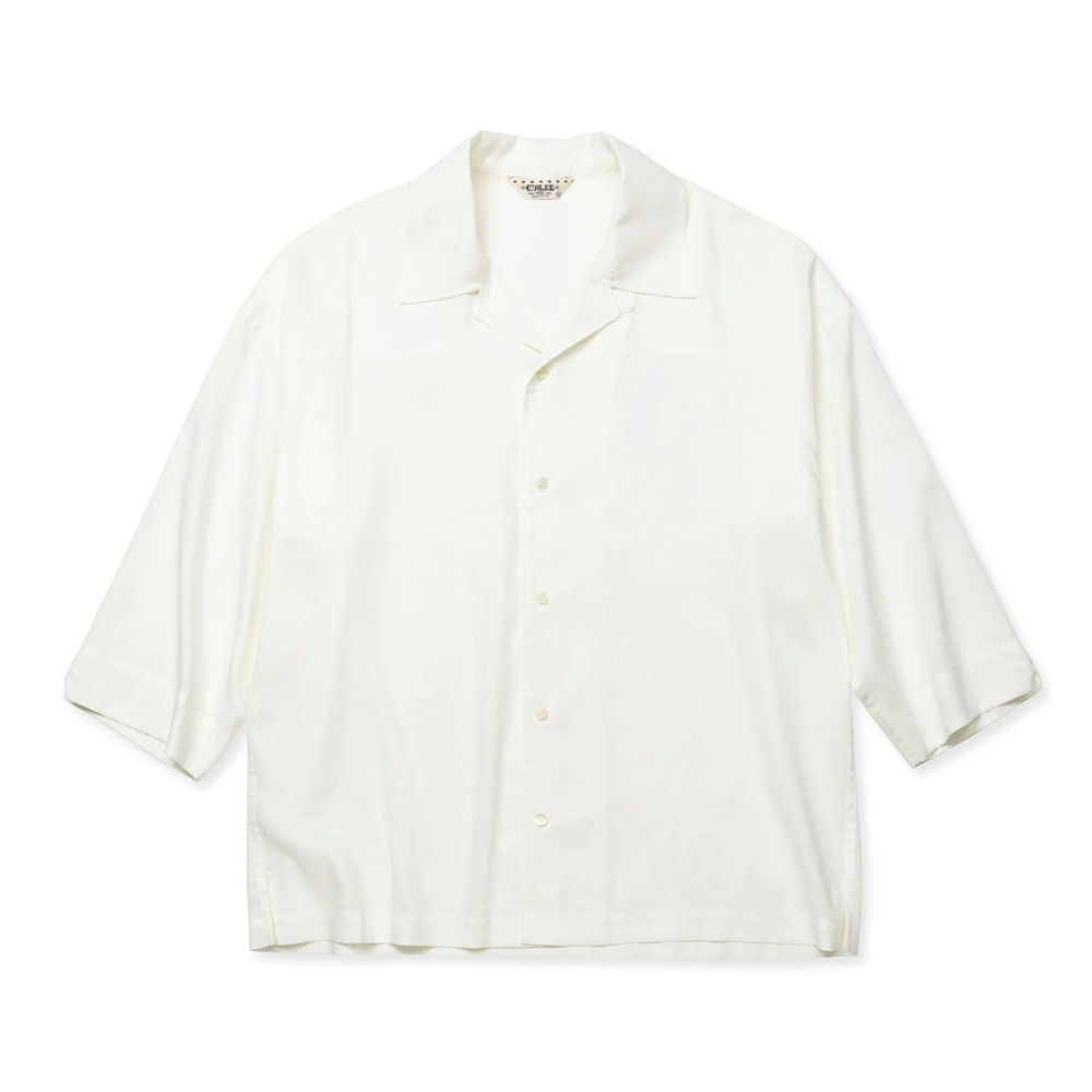 画像: CALEE/3/4 SLEEVE R/P DROP SHOULDER SH（WHITE）［7分袖ドロップショルダーシャツ-24春夏］