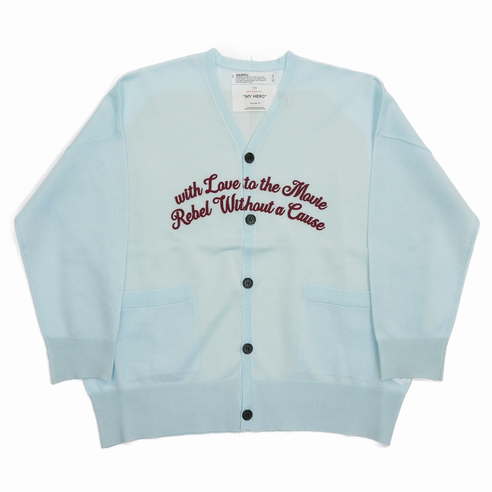 画像: DAIRIKU/"Letter" Skeleton Cardigan（Skeleton Light Blue）［スケルトンカーディガン-24春夏］