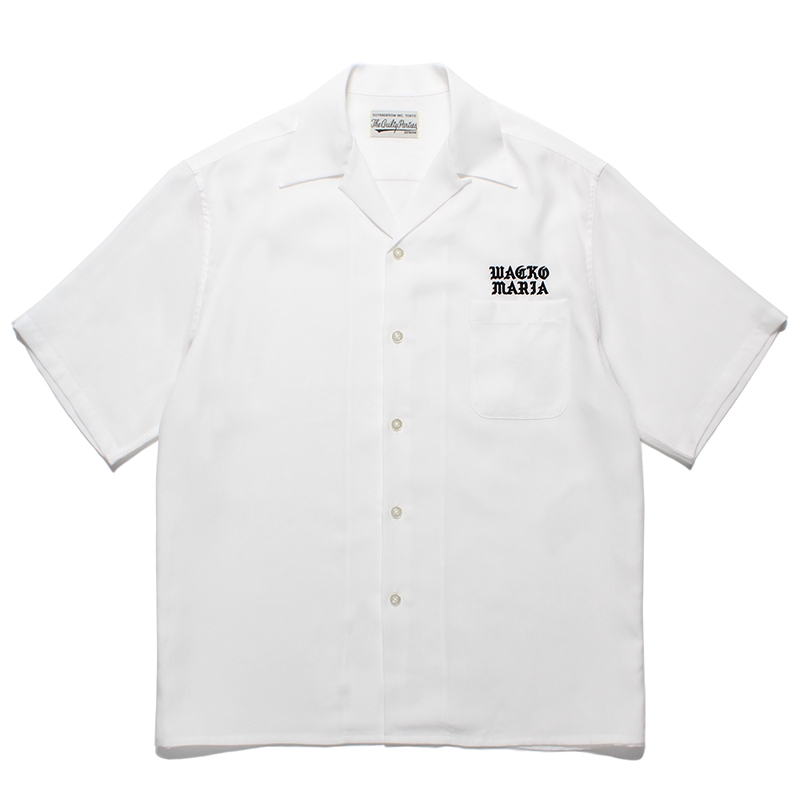 画像: WACKO MARIA/50'S OPEN COLLAR SHIRT（WHITE）［50'Sオープンカラーシャツ-24春夏］