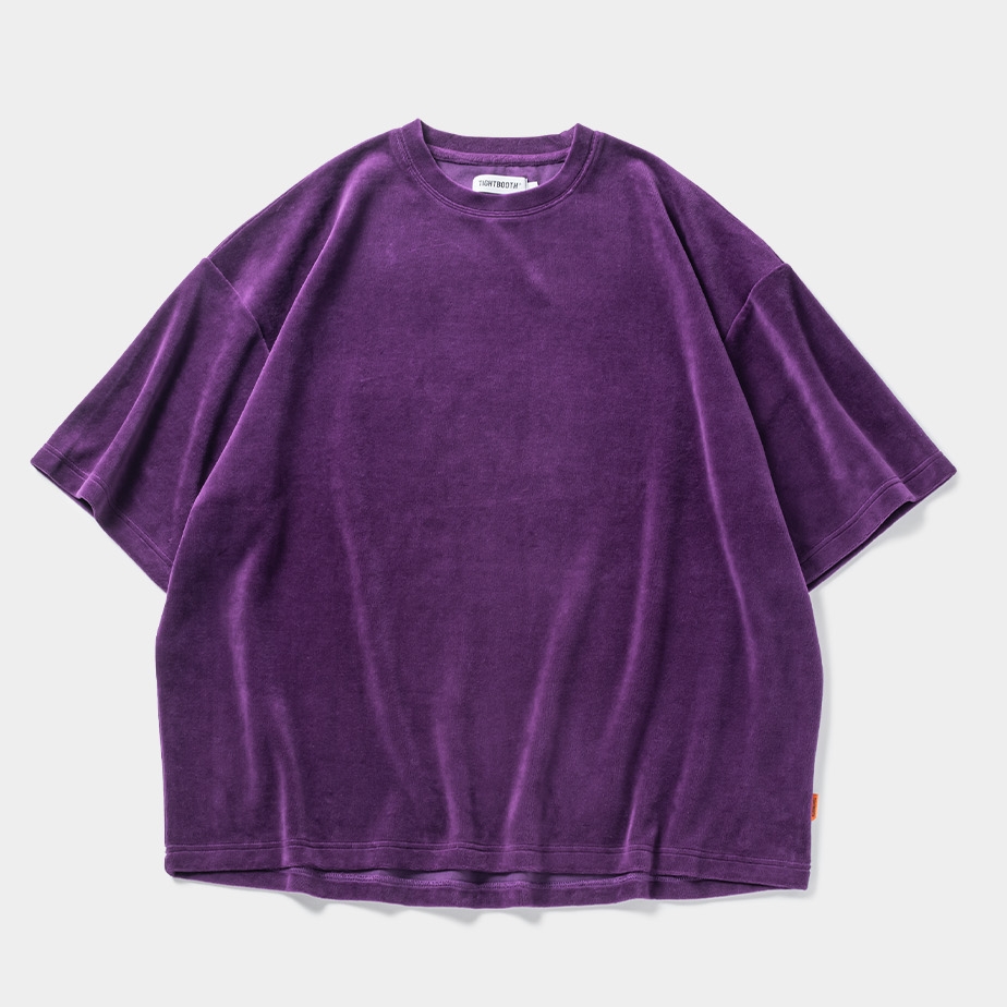 TIGHTBOOTH/VELOUR T-SHIRT（Purple）［ベロアT-24春夏］ - JONAS