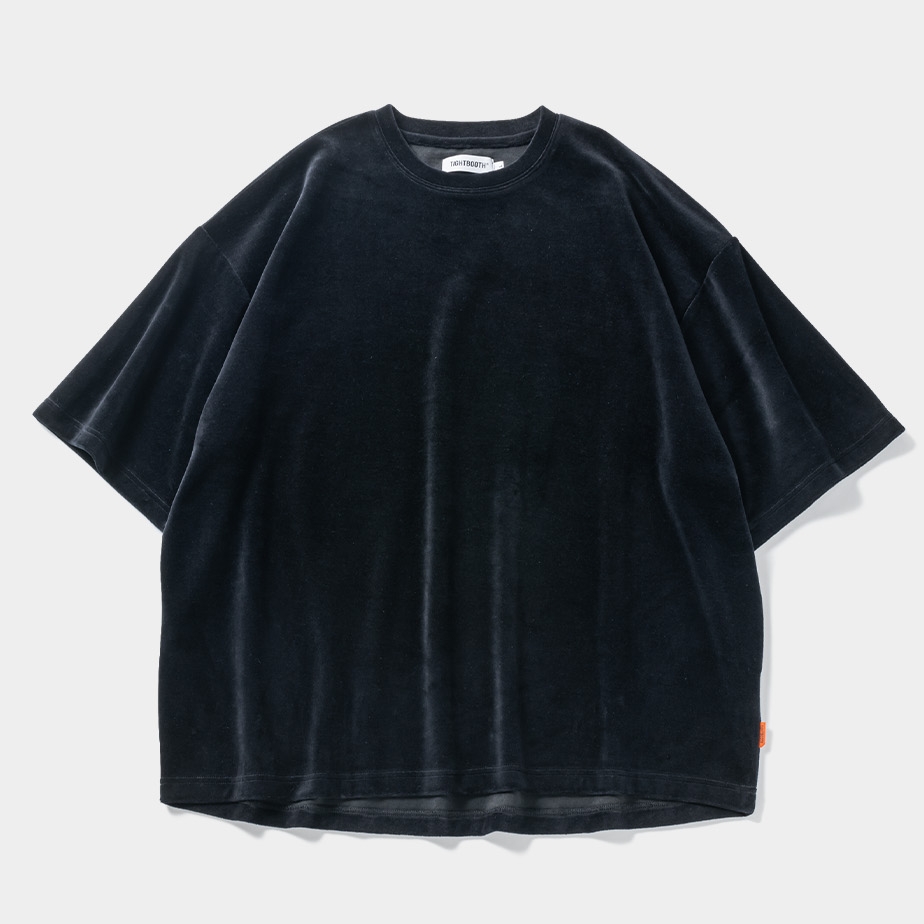 画像: TIGHTBOOTH/VELOUR T-SHIRT（Black）［ベロアT-24春夏］