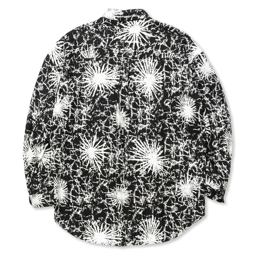 画像: CALEE/BATIK PATTERN OVER SHILHOUETTE L/S SH（BLACK） 【30%OFF】［オーバーシルエットシャツ-24春夏］