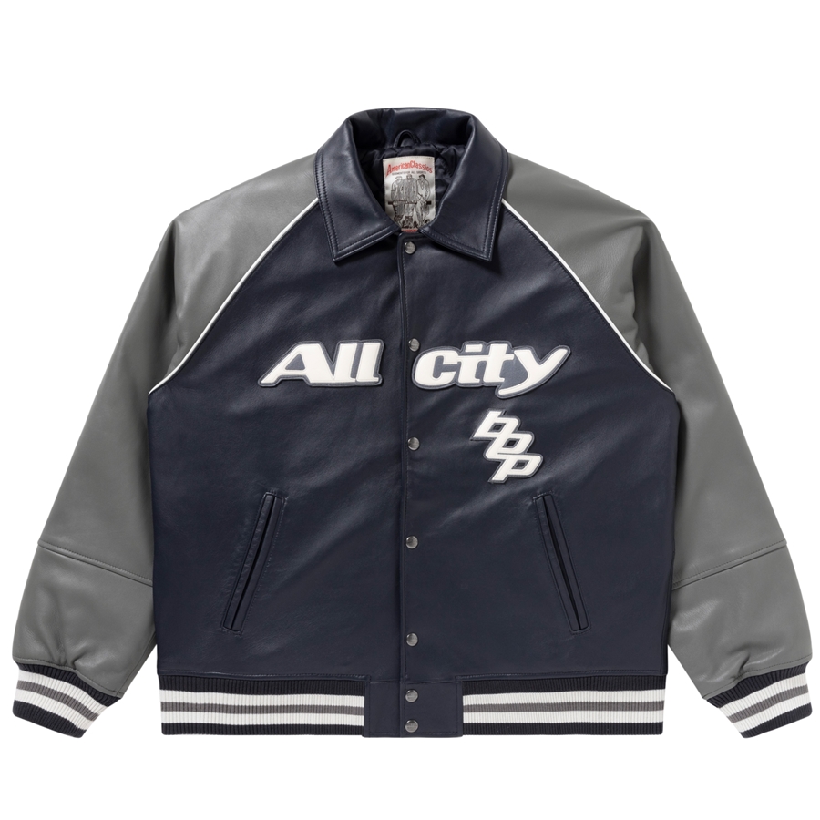 BlackEyePatch/ALL CITY HWC AVIREX JACKET（GRAY/NAVY） - JONAS