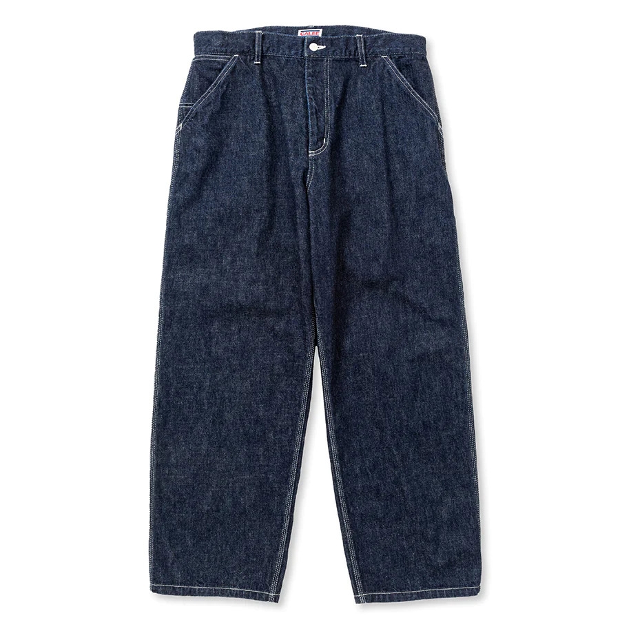 画像: CALEE/VINTAGE REPRODUCT DENIM PAINTER PANTS＜OW＞（INDIGO BLUE）［デニムペインターパンツ-23秋冬］