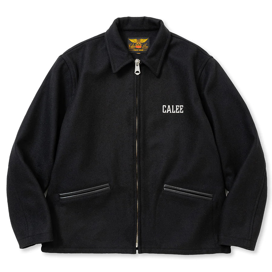 画像: CALEE/MELTON WOOL SPORTS TYPE JACKET＜REBELS RULE＞（BLACK） 【40%OFF】［メルトンウールスポーツJKT-23秋冬］