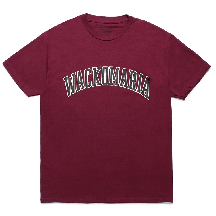 画像: WACKO MARIA/T-SHIRT（BURGUNDY）［プリントT-24春夏］