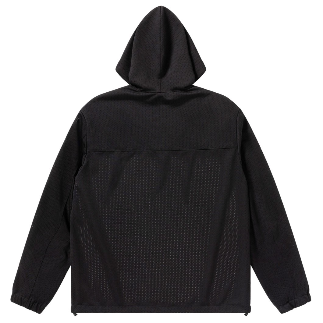 BlackEyePatch/HOODED MESH ZIP HOODIE（BLACK） - JONAS