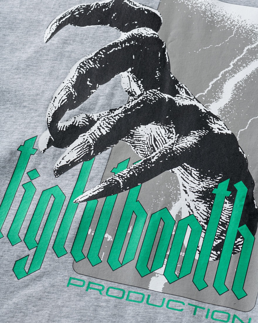 画像: TIGHTBOOTH/HAND T-SHIRT（Heather Gray） 【20%OFF】［プリントT-24春夏］