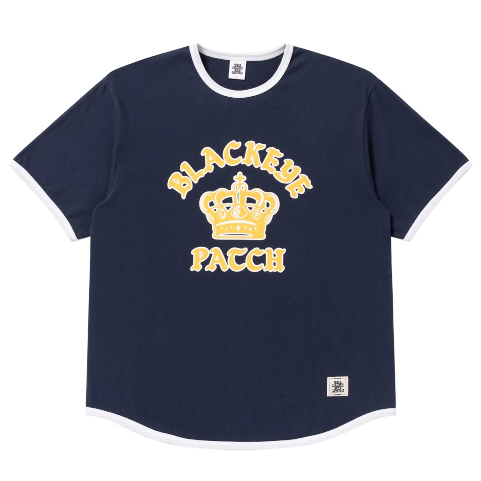 画像: BlackEyePatch/CROWN LOGO RIBBED TEE（NAVY）