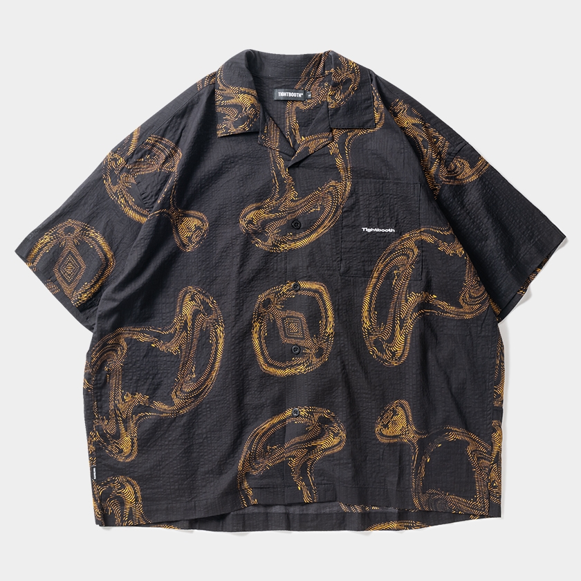 画像: TIGHTBOOTH/DABS ALOHA（Black） 【30%OFF】［アロハシャツ-24春夏］