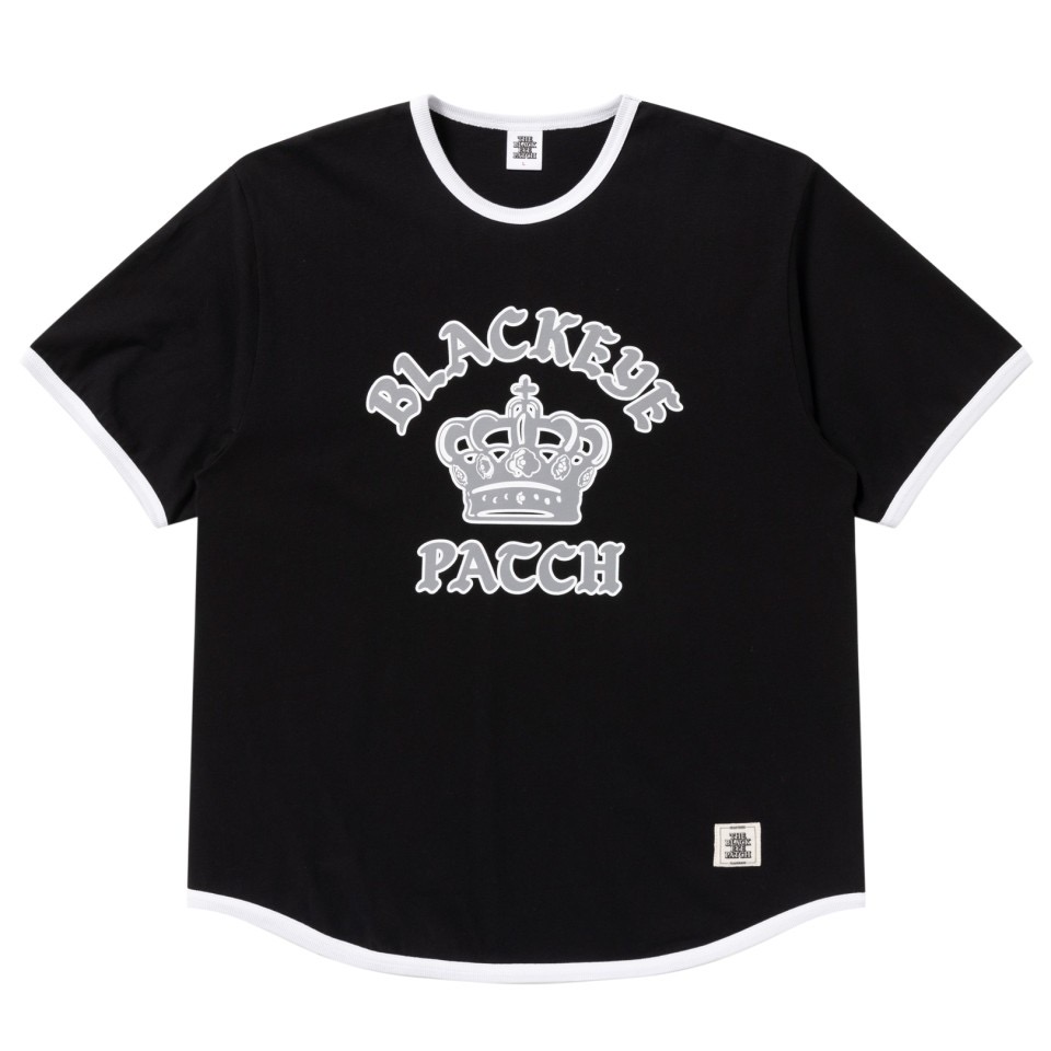 画像: BlackEyePatch/CROWN LOGO RIBBED TEE（BLACK）