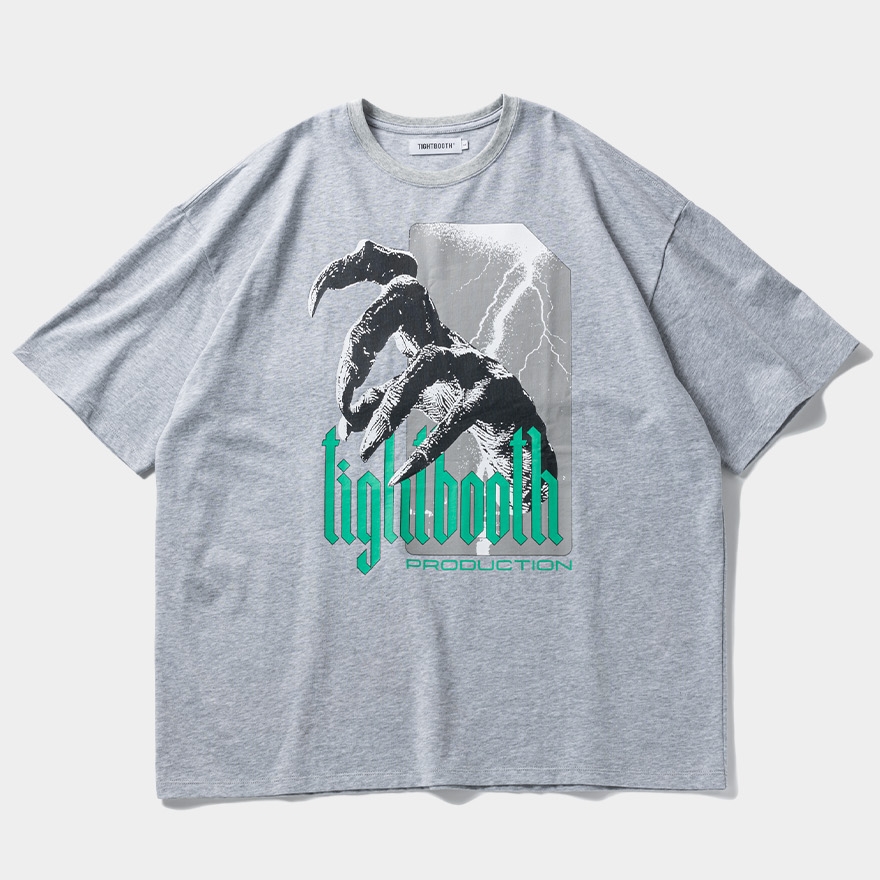 画像: TIGHTBOOTH/HAND T-SHIRT（Heather Gray） 【20%OFF】［プリントT-24春夏］