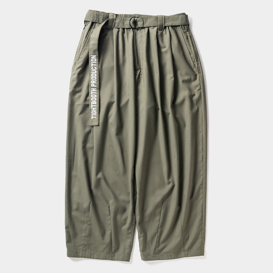 画像: TIGHTBOOTH/BAGGY SLACKS（Olive）［バギースラックス-24春夏］