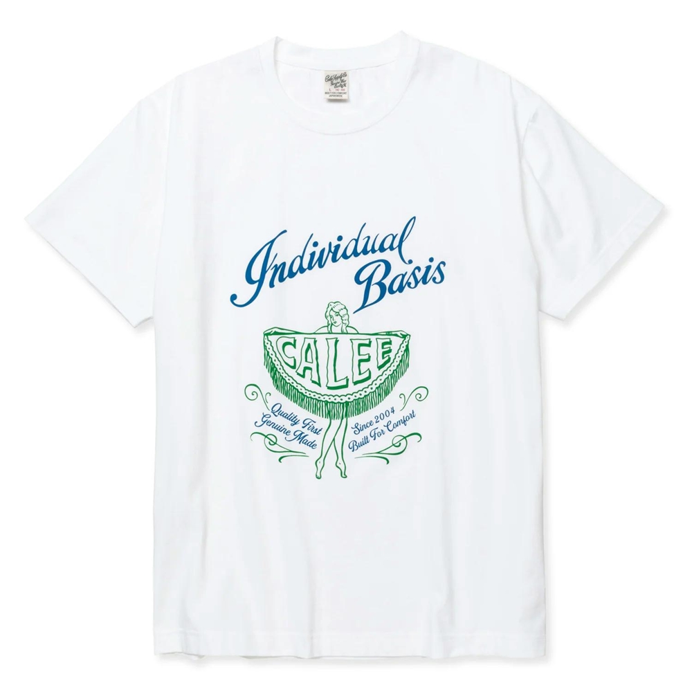 画像: CALEE/STRETCH SYNDICATE RETRO GIRL VINTAGE T-SHIRT ＜NATURALLY PAINT DESIGN＞（WHITE）［プリントT-24春夏］