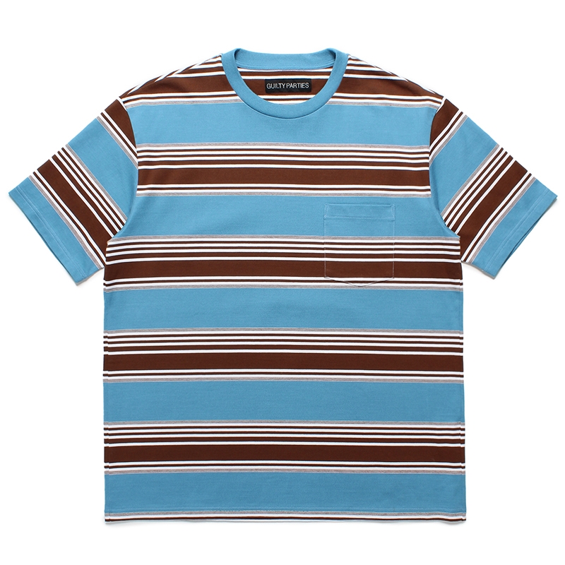 画像: WACKO MARIA/STRIPED T-SHIRT（BLUE）［ストライプT-24春夏］