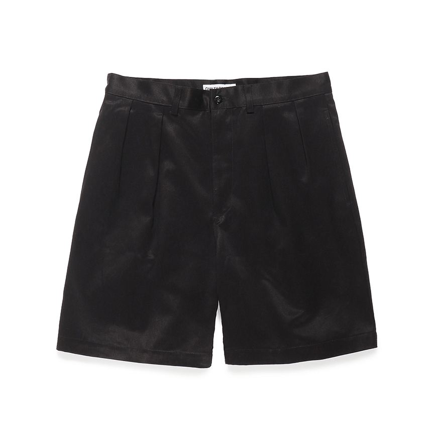 画像: WACKO MARIA/DOUBLE PLEATED CHINO SHORT TROUSERS（BLACK）［ツータックチノショーツ-24春夏］