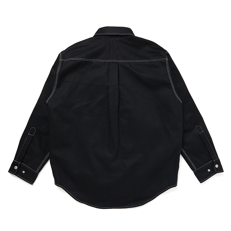 画像: CHALLENGER/DENIM LINING SHIRT（BLACK）［デニムライニングシャツ-24秋冬］