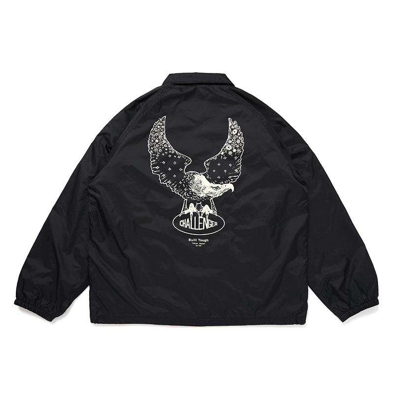 画像: CHALLENGER/OVAL EAGLE COACH JACKET（BLACK）［オーバルイーグルコーチJKT-24秋冬］