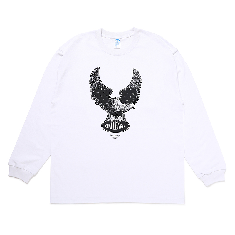 画像: CHALLENGER/L/S OVAL EAGLE TEE（WHITE）［プリント長袖T-24秋冬］