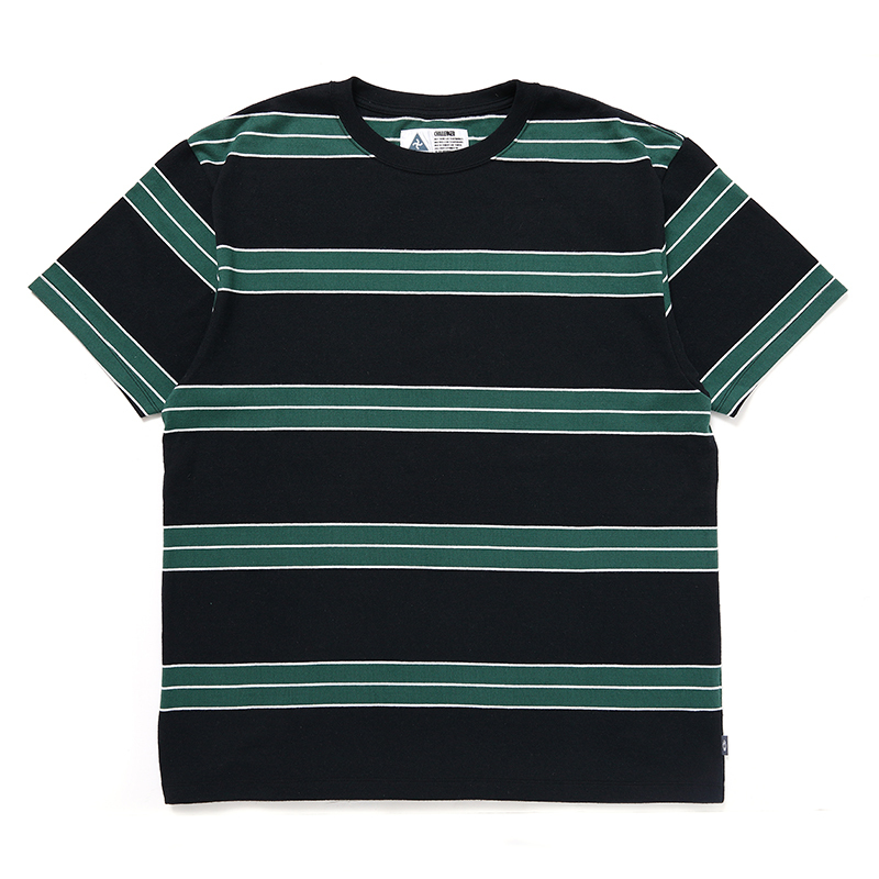 画像: CHALLENGER/CLASSIC BORDER TEE（BLACK/GREEN）［クラシックボーダーT-24秋冬］