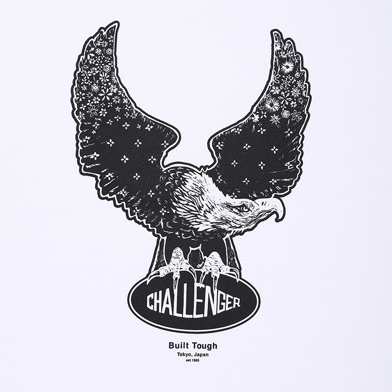 画像: CHALLENGER/OVAL EAGLE TEE（WHITE）［プリントT-24秋冬］