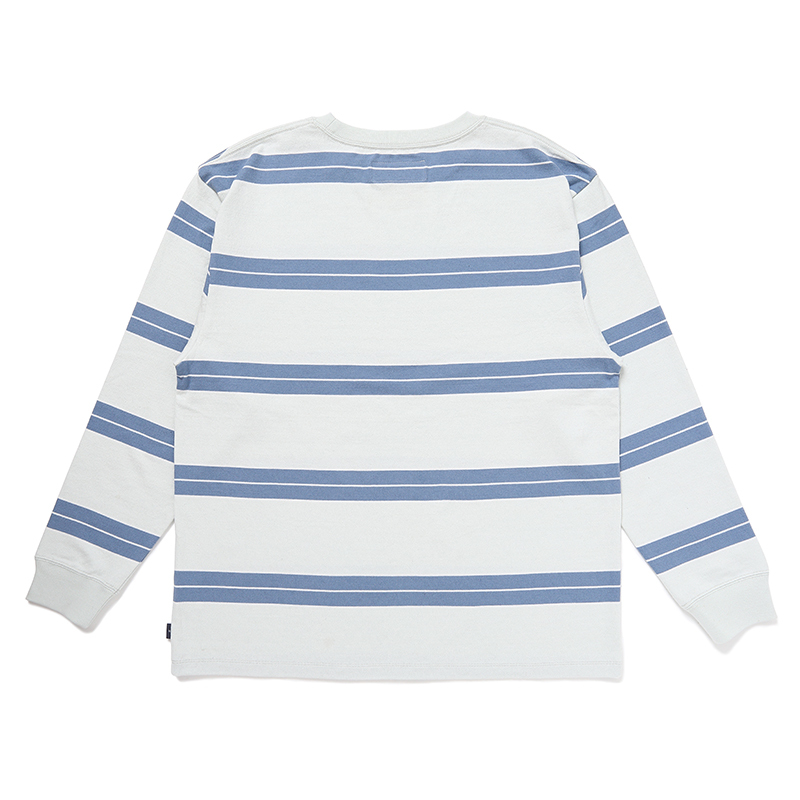 画像: CHALLENGER/L/S CLASSIC BORDER TEE（IVORY/BLUE GRAY）［クラシックボーダー長袖T-24秋冬］