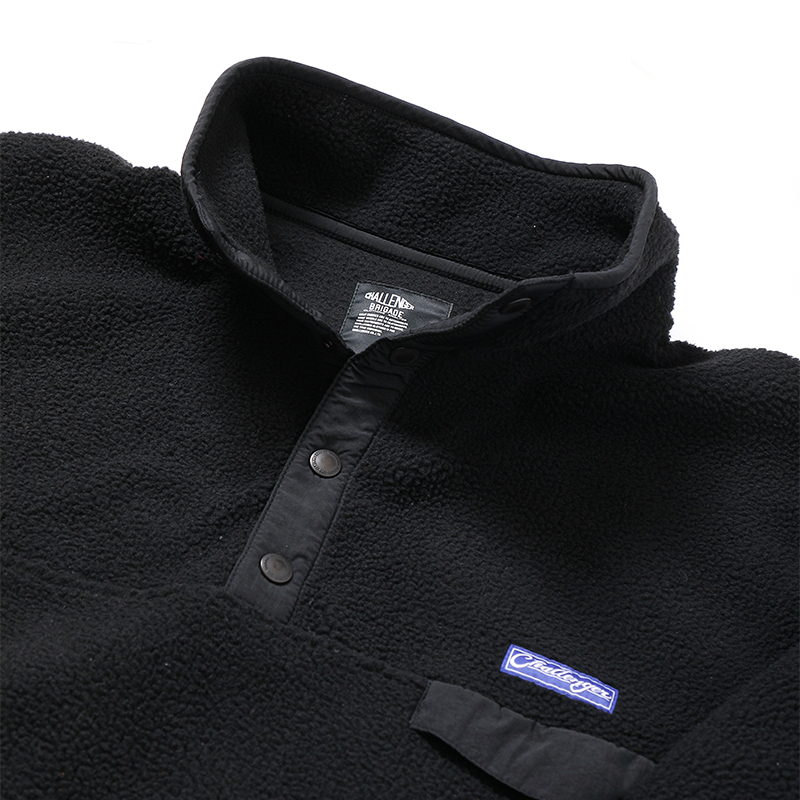 画像: CHALLENGER/PULLOVER LOGO FLEECE（BLACK）［プルオーバーロゴフリース-24秋冬］