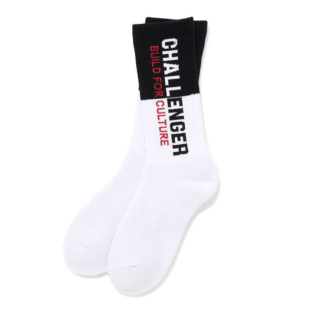 画像: CHALLENGER/SAILOR SOCKS（WHITE/BLACK）［セーラーソックス-24秋冬］