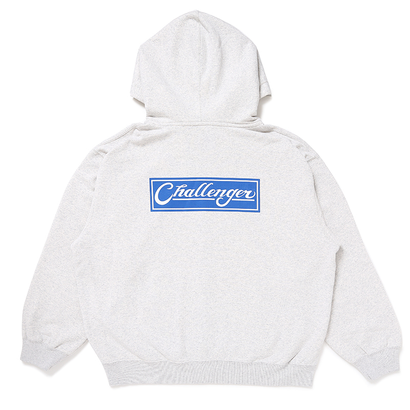 画像: CHALLENGER/BAR LOGO ZIP HOODIE（GRAY）［ジップフーディー-24秋冬］