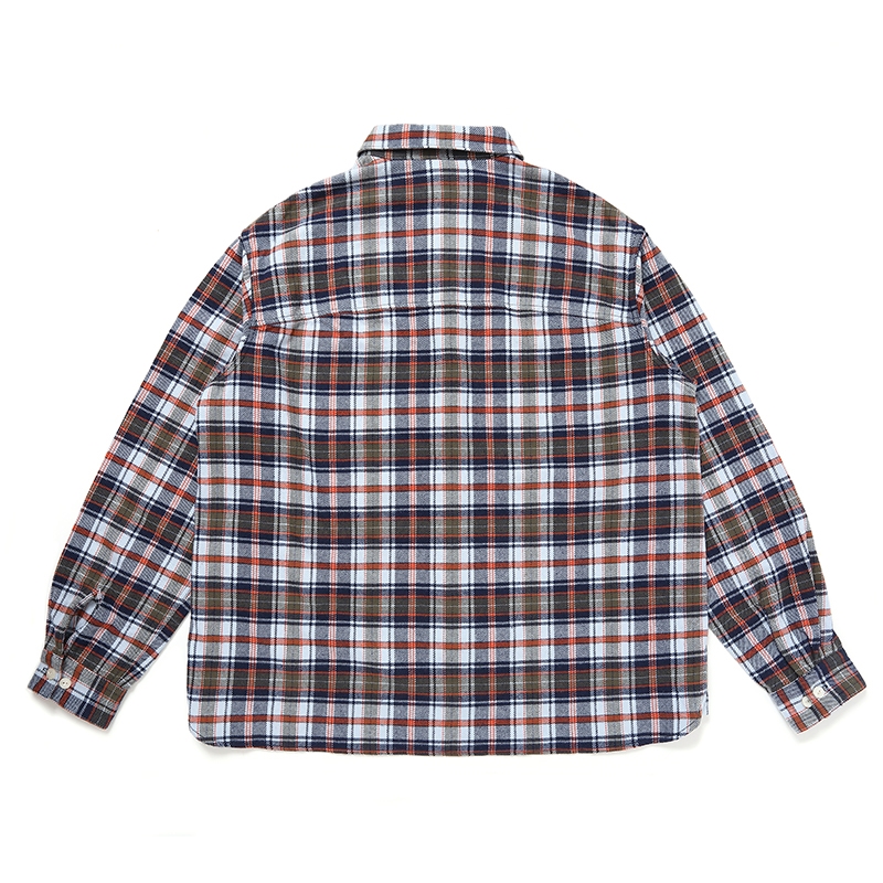 画像: CHALLENGER/COUNTRY PLAID SHIRT（LT BLUE/ORANGE）［カントリーチェックシャツ-24秋冬］