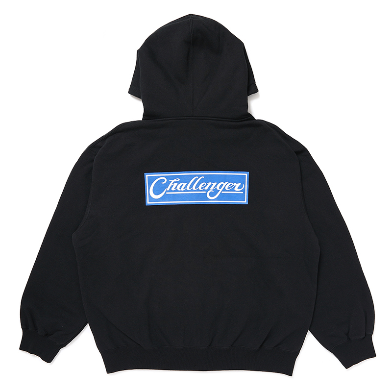 画像: CHALLENGER/BAR LOGO ZIP HOODIE（BLACK）［ジップフーディー-24秋冬］