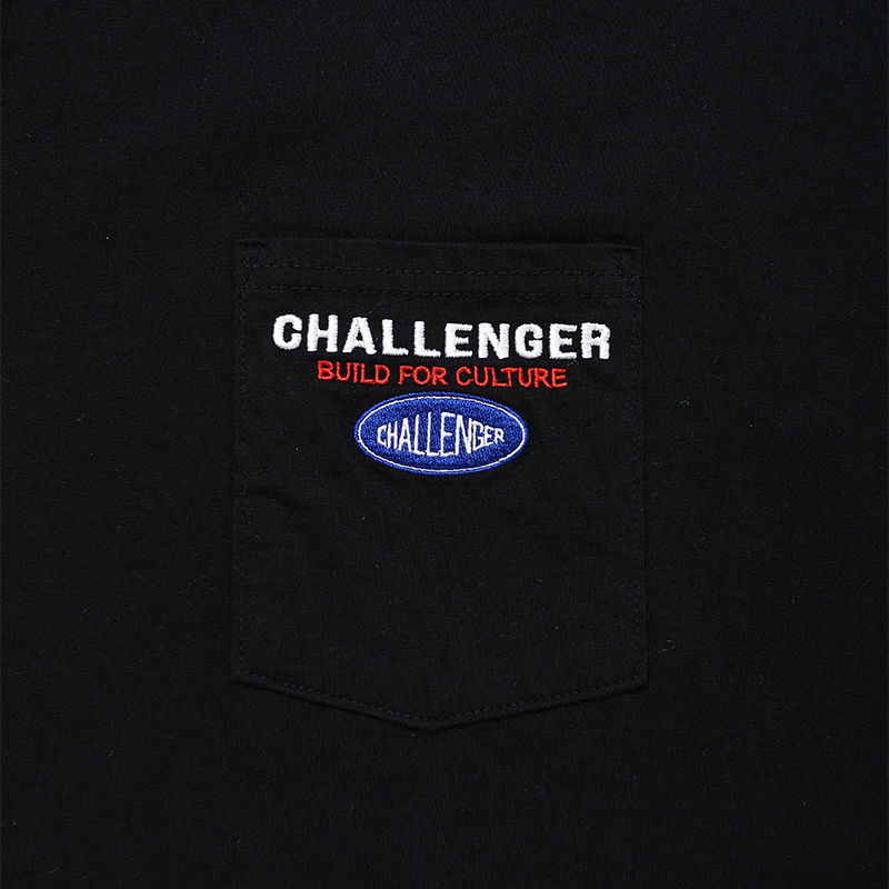 画像: CHALLENGER/SAILOR LOGO POCKET TEE（BLACK）［刺繍ポケT-24秋冬］