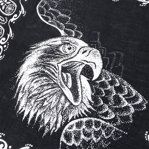 画像: CHALLENGER/EAGLE HEAD BANDANA（BLACK）［イーグルヘッドバンダナ-24秋冬］