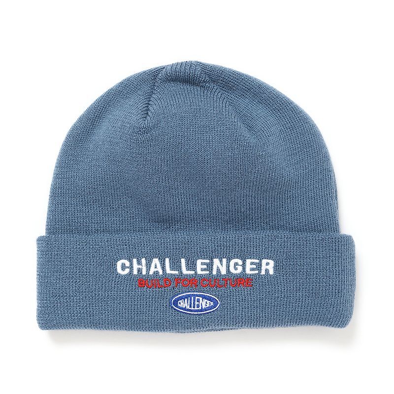 画像1: CHALLENGER/SAILOR KNIT CAP（BLUE GRAY）［セーラーニットキャップ-24秋冬］ (1)