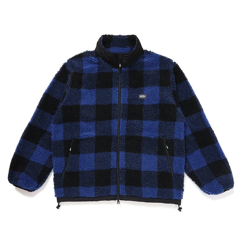 画像: CHALLENGER/BUFFALO PLAID BOA JACKET（NAVY）［バッファローチェックボアJKT-24秋冬］