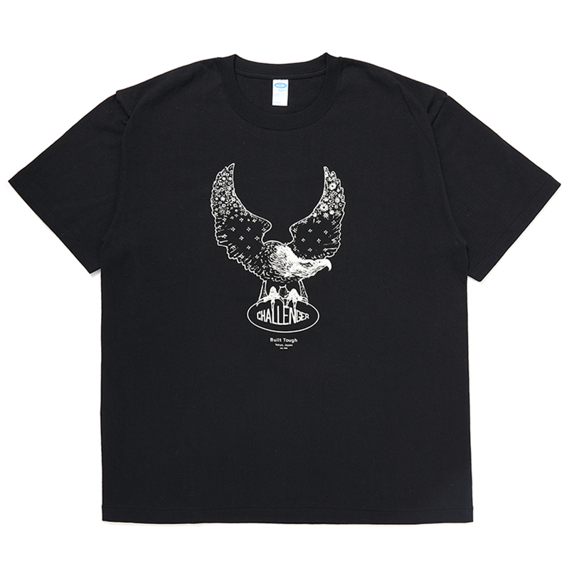 画像: CHALLENGER/OVAL EAGLE TEE（BLACK）［プリントT-24秋冬］