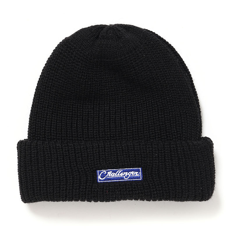 画像: CHALLENGER/BAR LOGO KNIT CAP（BLACK）［バーロゴニットキャップ-24秋冬］