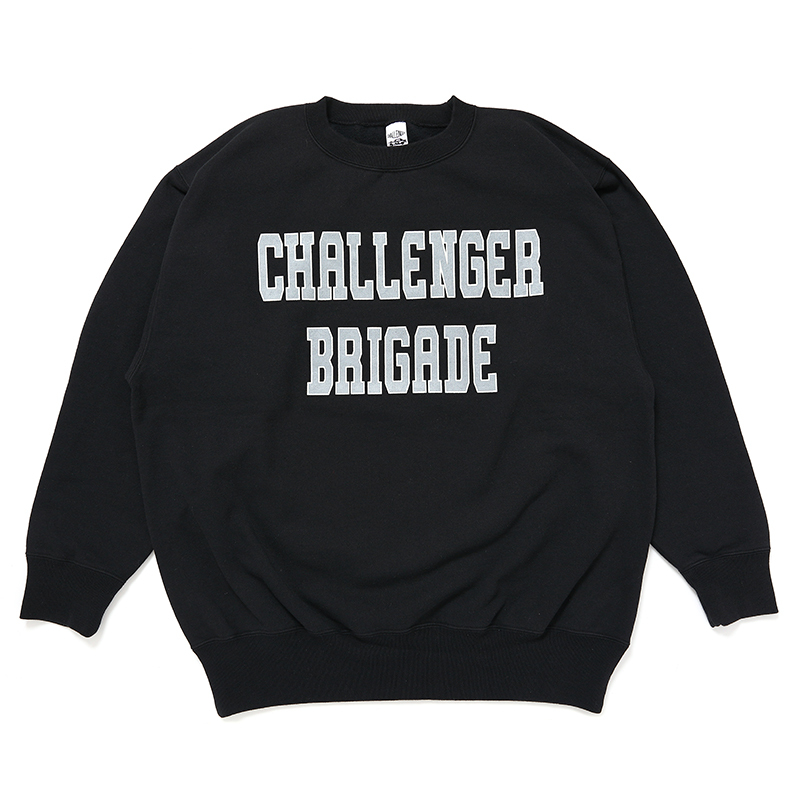 画像: CHALLENGER/COLLEGE LOGO C/N SWEAT（BLACK）［クルーネックスウェット-24秋冬］