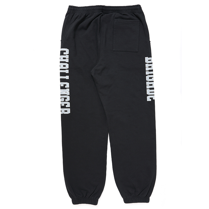 画像: CHALLENGER/COLLEGE SWEAT PANTS（BLACK）［カレッジスウェットパンツ-24秋冬］