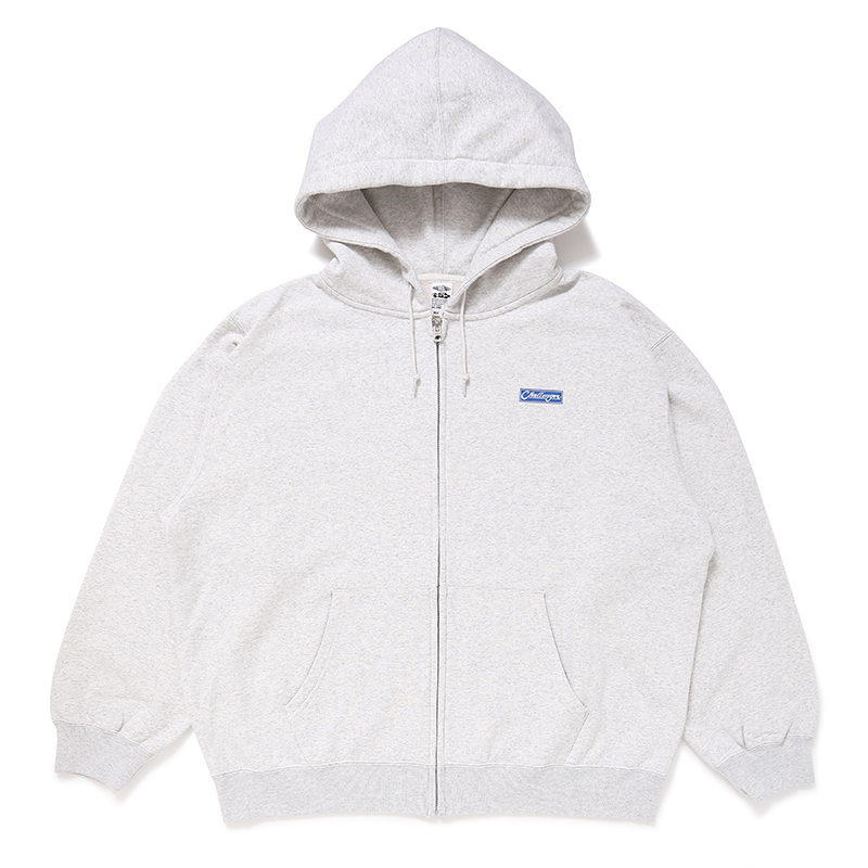 画像: CHALLENGER/BAR LOGO ZIP HOODIE（GRAY）［ジップフーディー-24秋冬］