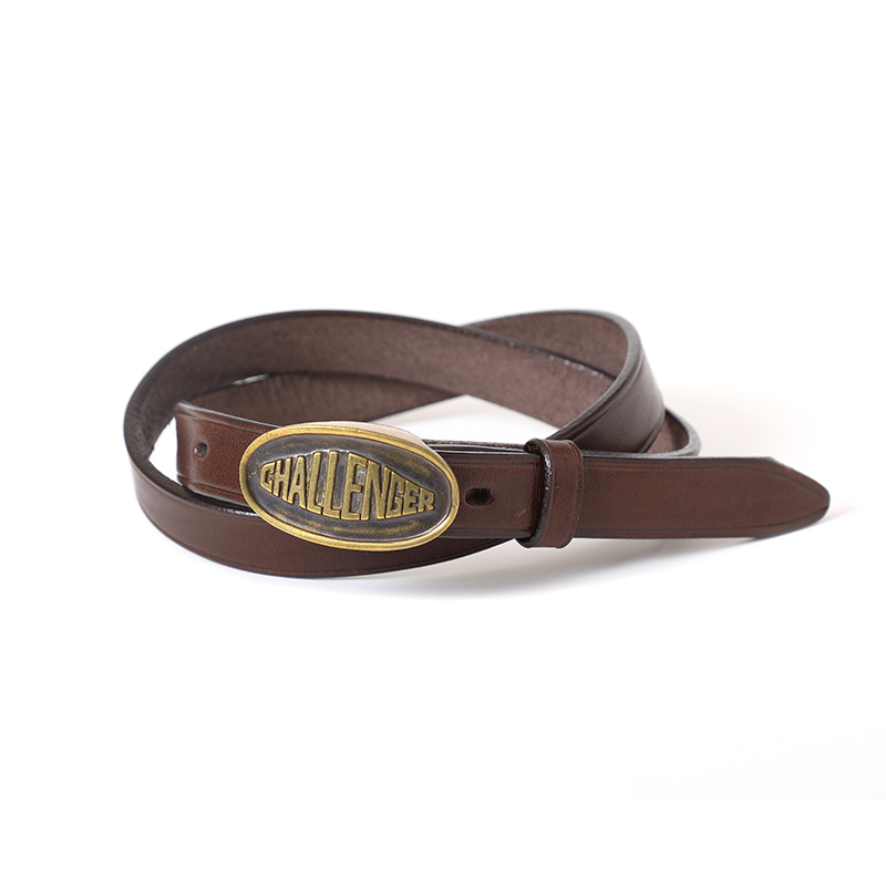 画像: CHALLENGER/LEATHER BELT（BROWN）［レザーベルト-24秋冬］